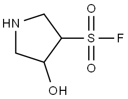 4-Hydroxy-3-pyrrolidinesulfonyl fluoride Struktur