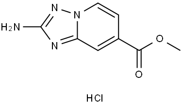 methyl
2-amino-[1,2,4]triazolo[1,5-a]pyridine-7-carboxylate hydrochloride Struktur