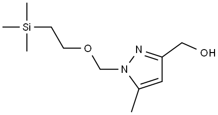 (5-Methyl-1-((2-(trimethylsilyl)ethoxy)methyl)-1H-pyrazol-3-yl)methanol Struktur