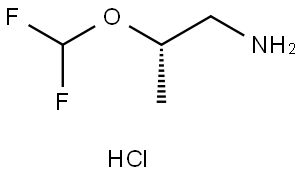 (S)-2-(Difluoromethoxy)propan-1-amine hydrochloride Struktur