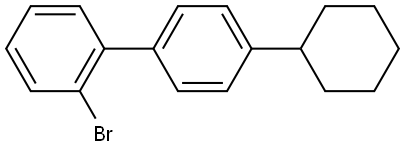 1,1′-Biphenyl, 2-bromo-4′-cyclohexyl- Struktur