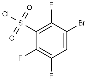 3-Bromo-2,5,6-trifluorobenzenesulfonyl chloride Struktur
