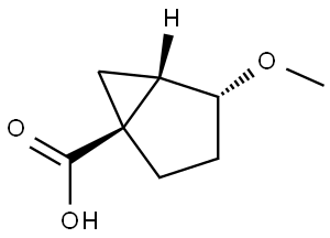(1S,4R,5S)-4-Methoxybicyclo[3.1.0]hexane-1-carboxylic acid Struktur
