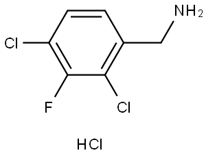 (2,4-Dichloro-3-fluorophenyl)methanamine hydrochloride Struktur