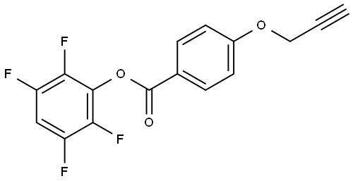 2,3,5,6-Tetrafluorophenyl 4-(2-Propyn-1-yloxy)benzoate Struktur