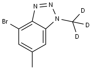 4-Bromo-1,6-dimethyl-1H-benzo[d][1,2,3]triazole-d3 Struktur