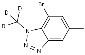 7-Bromo-1,5-dimethyl-1H-benzo[d][1,2,3]triazole-d3 Struktur