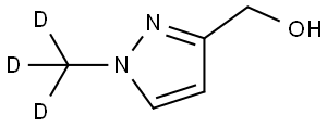 (1-(Methyl-d3)-1H-pyrazol-3-yl)methanol Struktur