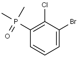 (3-Bromo-2-chlorophenyl)dimethylphosphine oxide Struktur