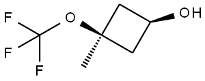 (1s,3s)-3-Methyl-3-(trifluoromethoxy)cyclobutan-1-ol Structure