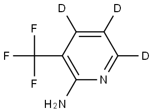 3-(trifluoromethyl)pyridin-4,5,6-d3-2-amine Struktur