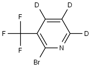 2-bromo-3-(trifluoromethyl)pyridine-4,5,6-d3 Struktur