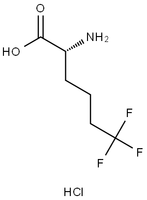 (R)-2-Amino-6,6,6-trifluorohexanoic acid hydrochloride Struktur