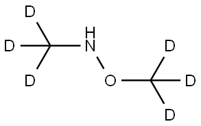 N,O-Dimethylhydroxylamine hydrochloride-d6 Struktur