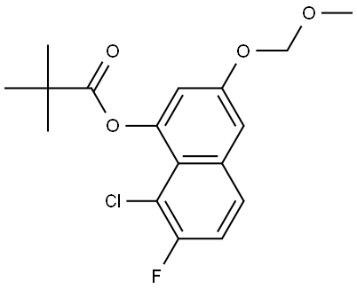 8-Chloro-7-fluoro-3-(methoxymethoxy)naphthalen-1-yl pivalate Struktur
