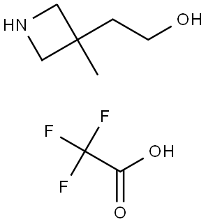 2-(3-Methylazetidin-3-yl)ethan-1-ol 2,2,2-trifluoroacetate Struktur