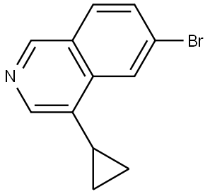 6-bromo-4-cyclopropylisoquinoline Struktur