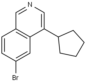 6-bromo-4-cyclopentylisoquinoline Struktur