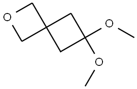 6,6-Dimethoxy-2-oxaspiro[3.3]heptane Struktur