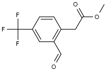 Methyl 2-(2-formyl-4-(trifluoromethyl)phenyl)acetate Struktur