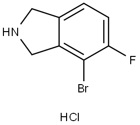 4-Bromo-5-fluoroisoindoline hydrochloride Struktur