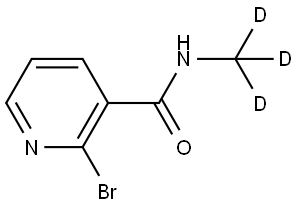 2-bromo-N-(methyl-d3)nicotinamide Struktur