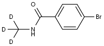 4-bromo-N-(methyl-d3)benzamide Struktur