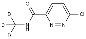6-chloro-N-(methyl-d3)pyridazine-3-carboxamide Struktur
