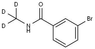 3-bromo-N-(methyl-d3)benzamide Struktur