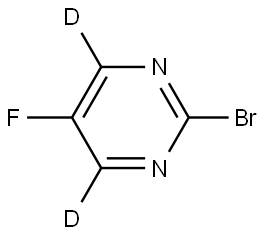 2-bromo-5-fluoropyrimidine-4,6-d2 Struktur