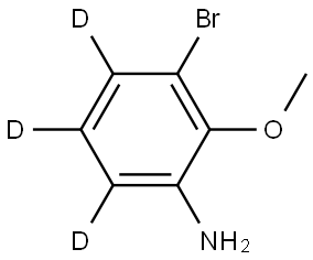 3-bromo-2-methoxybenzen-4,5,6-d3-amine Struktur