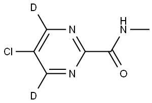 5-chloro-N-methylpyrimidine-4,6-d2-2-carboxamide Struktur