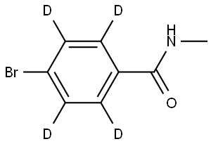 4-bromo-N-methylbenzamide-2,3,5,6-d4 Struktur