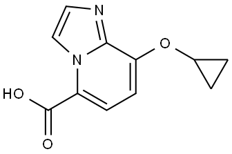 8-(Cyclopropyloxy)imidazo[1,2-a]pyridine-5-carboxylic acid Structure