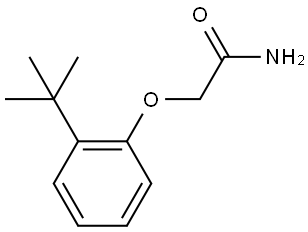 2-(2-(tert-butyl)phenoxy)acetamide Struktur