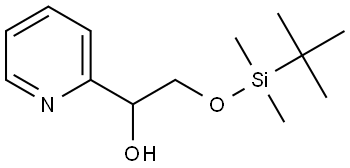2-[tert-butyl(dimethyl)silyl]oxy-1-(2-pyridyl)ethanol Struktur