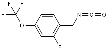 2-fluoro-1-(isocyanatomethyl)-4-(trifluoromethoxy)benzene Struktur