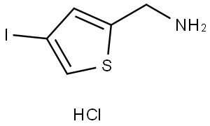 (4-iodothiophen-2-yl)methanamine hydrochloride Struktur