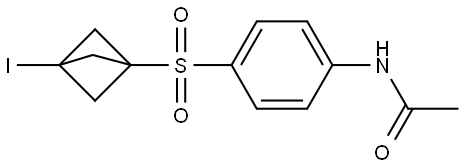 N-[4-[(3-Iodobicyclo[1.1.1]pent-1-yl)sulfonyl]phenyl]acetamide Structure