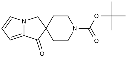 tert-Butyl 1'-oxo-1'H,3'H-spiro[piperidine-4,2'-pyrrolizine]-1-carboxylate Struktur