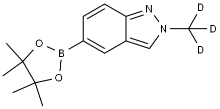 2-(Methyl-d3)-5-(4,4,5,5-tetramethyl-1,3,2-dioxaborolan-2-yl)-2H-indazole Struktur