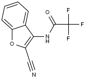 N-(2-cyanobenzofuran-3-yl)-2,2,2-trifluoro-acetamide Structure