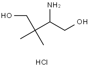 3-Amino-2,2-dimethylbutane-1,4-diol hydrochloride Struktur