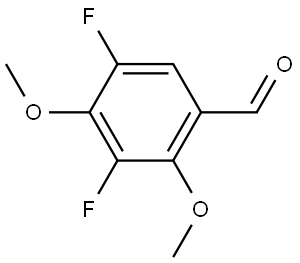 3,5-difluoro-2,4-dimethoxybenzaldehyde Struktur