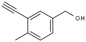 (3-Ethynyl-4-methylphenyl)methanol Struktur