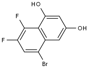 5-Bromo-7,8-difluoronaphthalene-1,3-diol Struktur
