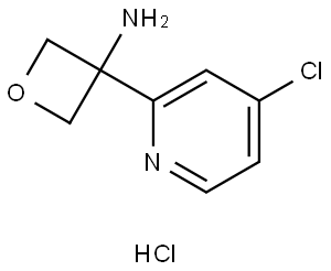 3-(4-Chloropyridin-2-yl)oxetan-3-amine hydrochloride Struktur