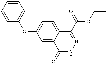 Ethyl 4-oxo-6-phenoxy-3,4-dihydrophthalazine-1-carboxylate Struktur