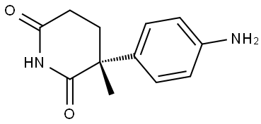(R)-3-(4-Aminophenyl)-3-methylpiperidine-2,6-dione Struktur