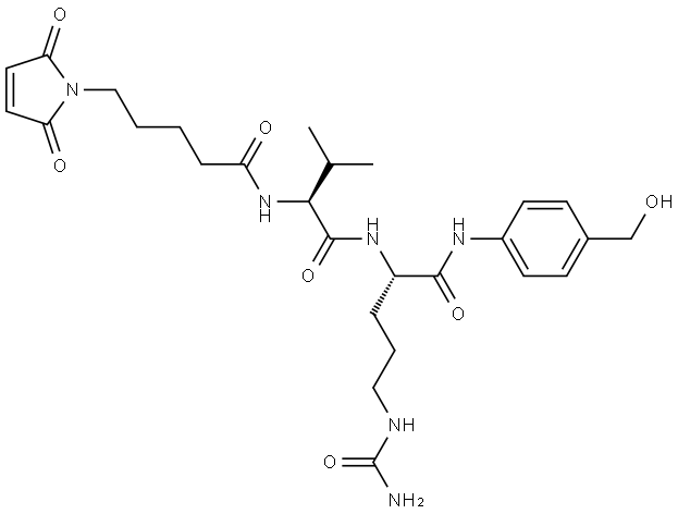 MC(C-5)-Val-Cit-PAB-OH Struktur